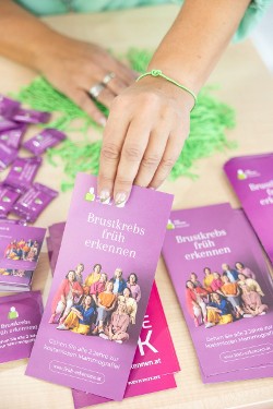 Informationsfolder des Brustkrebs-Früherkennungsprogrammes 