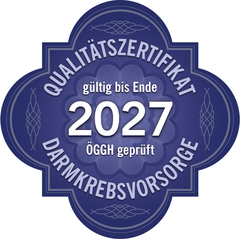 Qualit&auml;tszertifikat Darmkrebsvorsorge
