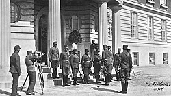 Er&ouml;ffnung des Heeresspitals Wien XIV im Jahr 1934 durch F&uuml;rst Sch&ouml;nburg-Hartenstein (c) Medizinische Universit&auml;t Wien