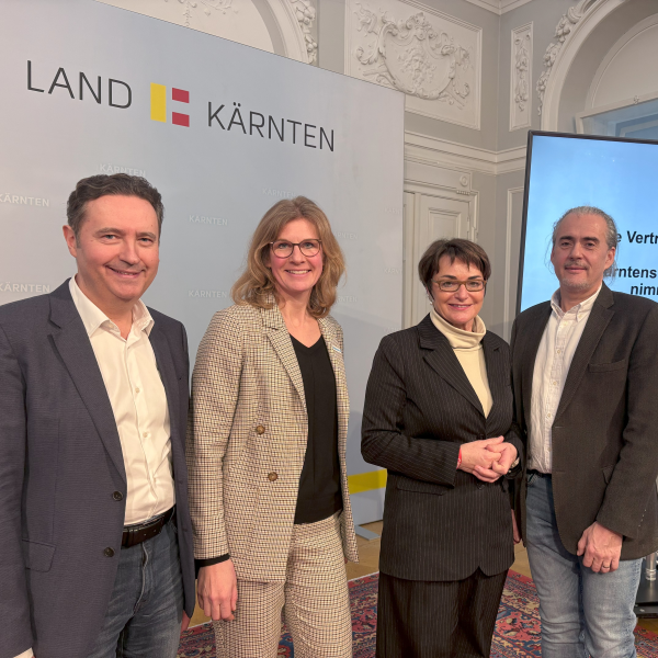 (v. l.) Georg Steiner, Astrid K&ouml;rner, Beate Prettner und Thomas Eminger