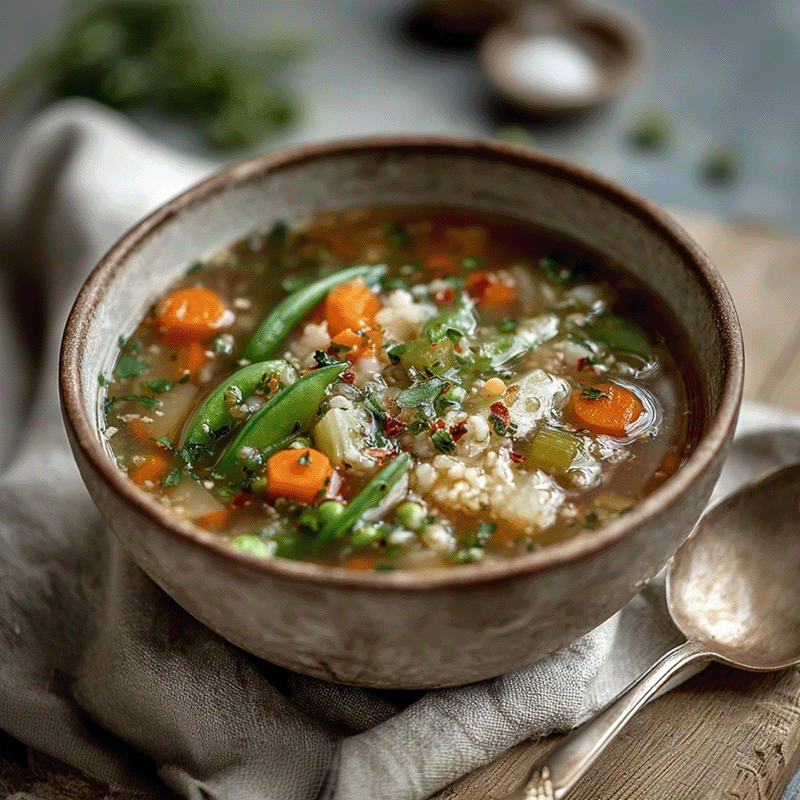 Mehr Informationen zum Thema: VorspeiseFrühlings&shy;gemüse&shy;suppe